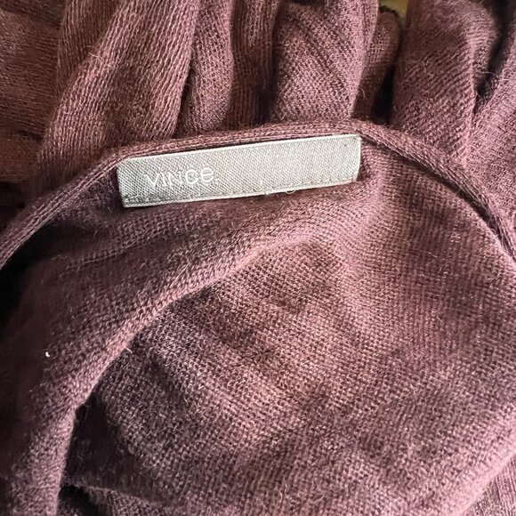 Bundle of 2 VINCE Merino wool Lightweight Scarves Olive Green and Maroon - Picture 4 of 4